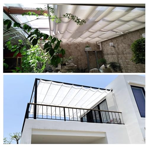 Auvent rétractable en U imperméable et résistant aux UV toile jardin - 8