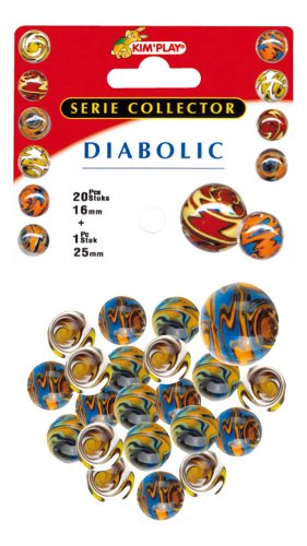 Kim'Play - 9039 - Jeu de Plein Air et Sport - 20 Billes + 1 Calot Diabolique