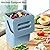 LALASTAR Compost Bin Kitchen, Small Compost Bin for Kitchen, Countertop Compost Bucket with Lid, Odorless Hanging Trash Can for RV/Office/Dog, Mini Food Waste Bin for Countertop, 3L/0.8 Gal, Blue