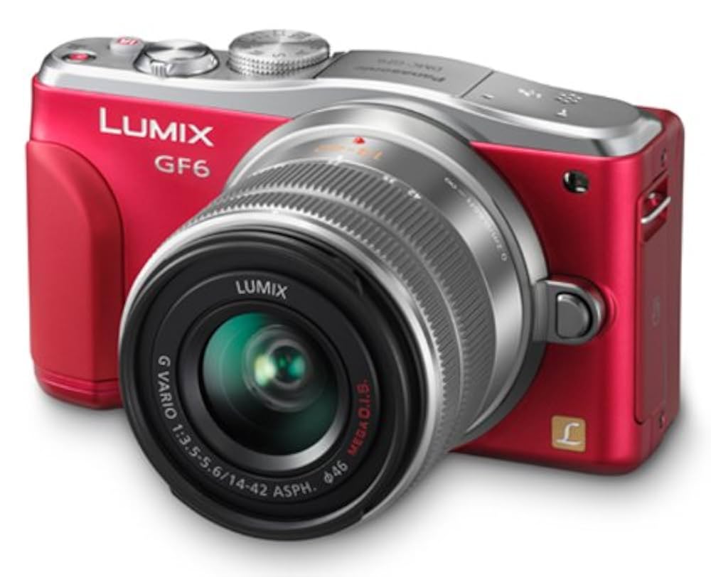 美品　LUMIXgf6 ミラーレス一眼赤ボディ望遠レンズセット Amazon | パナソニック ルミックス ミラーレス一眼カメラ