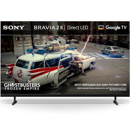 Sony BRAVIA 2II 65 Zoll Fernseher, 4K Smart TV (Google TV), X1 Prozessor, 4K-Upscaling, Fernseher mit Dolby Atmos und DTS:X, PS5-Kompatibilität, 65S20M2, Modell 2026