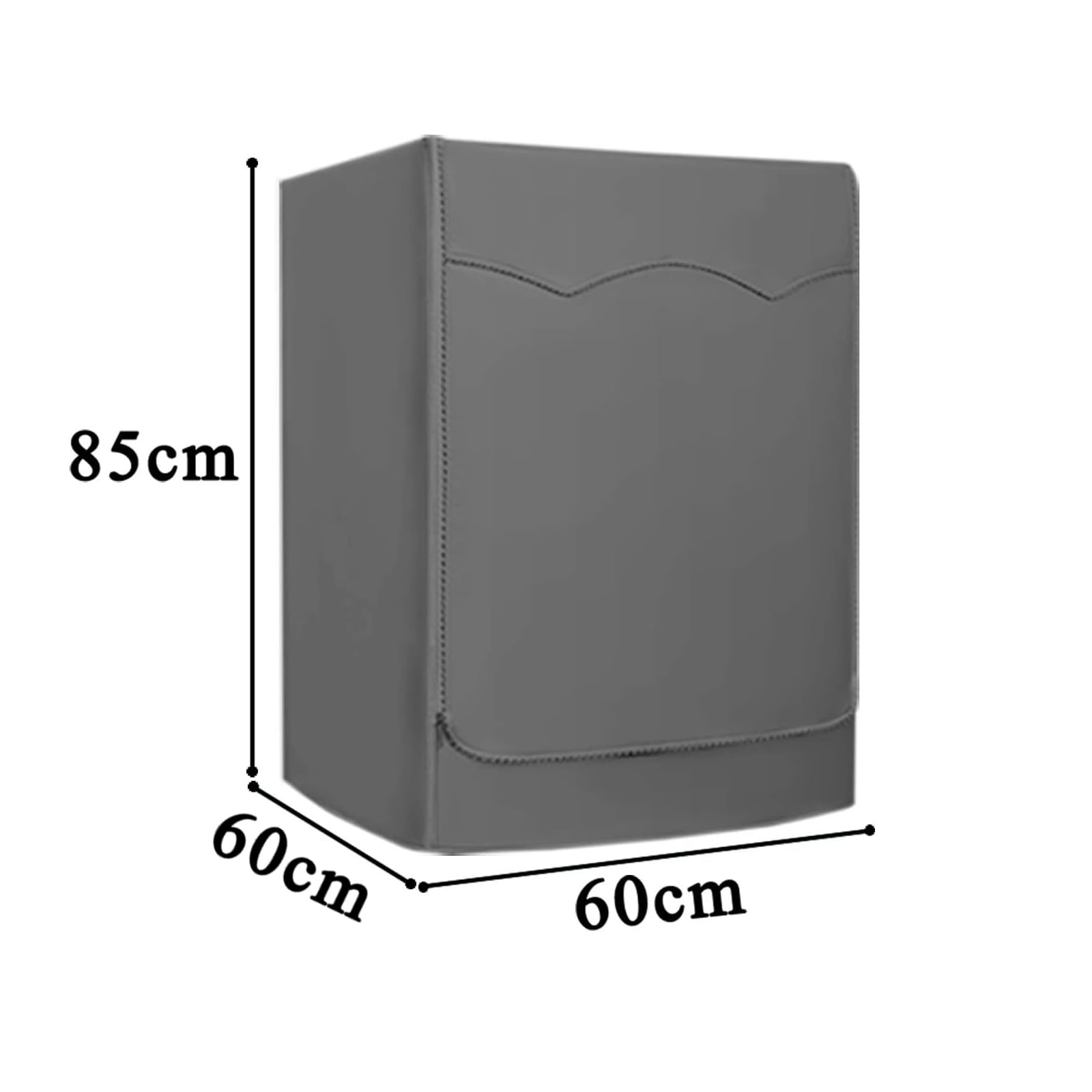 LEESITEC Coprilavatrice da Esterno Impermeabile per Lavatrice e Asciugatrice , con Apertura Frontale,Grigio, L,60×60×85 cm