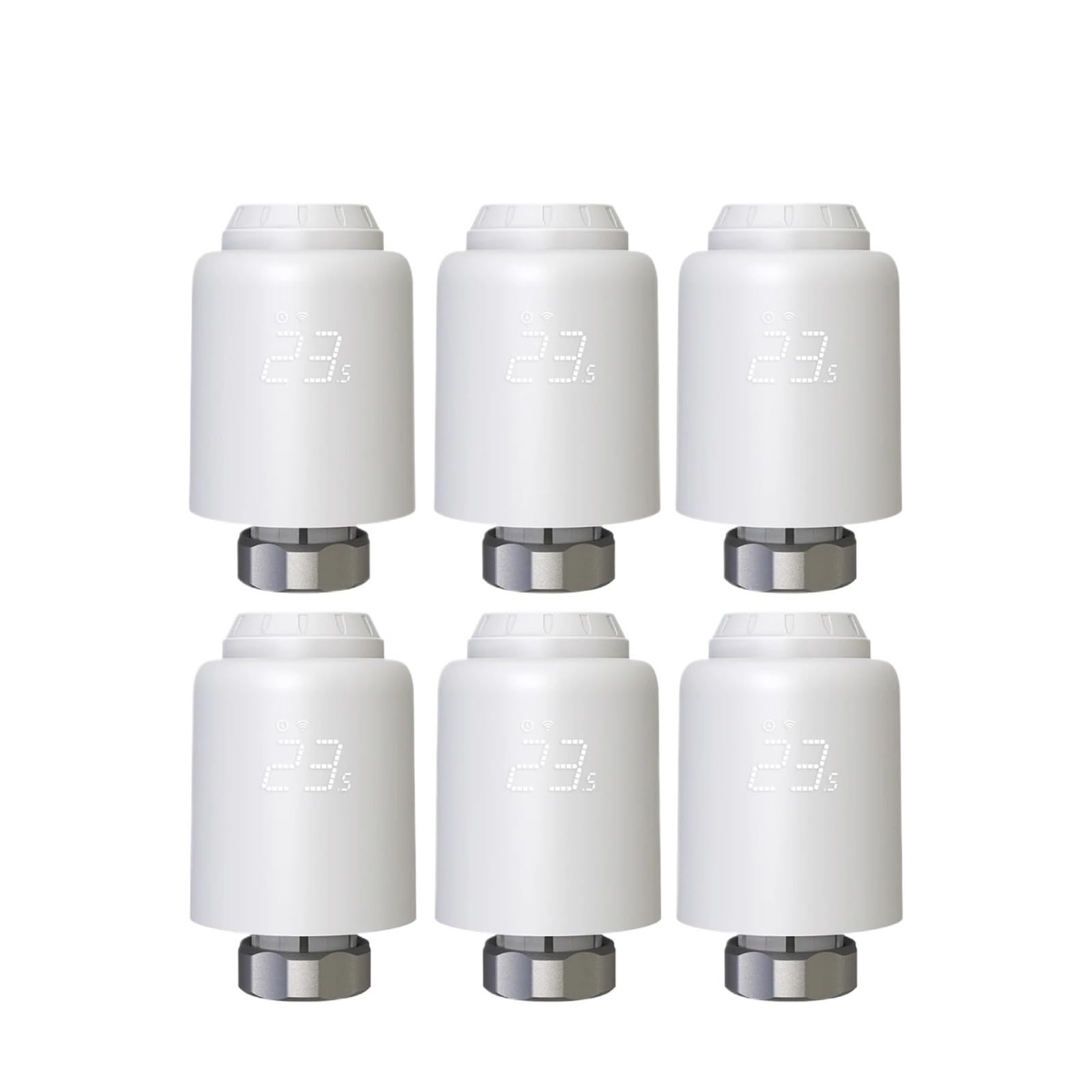 Bezprzewodowy, Zdalny Regulator Temperatury Ogrzewania Z Termostatycznym Zaworem Grzejnikowym I Sterowaniem Głosowym OszczęDza Energię I Koszty Ogrzewania(6PCS Valve)