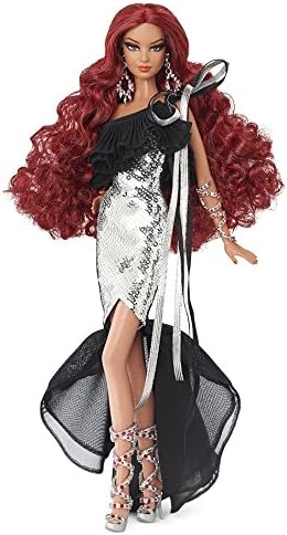 BDH37 Stephen Burrows Nisha Barbie Doll - Nisha is named for the Cherokee word for night. No more than 4400 units produced worldwide