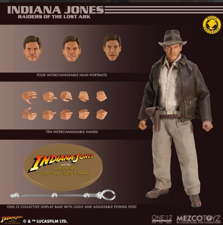 Mezco Indiana Jones 1:12 Exclusive Boxed Set New Sealed Temple Edition