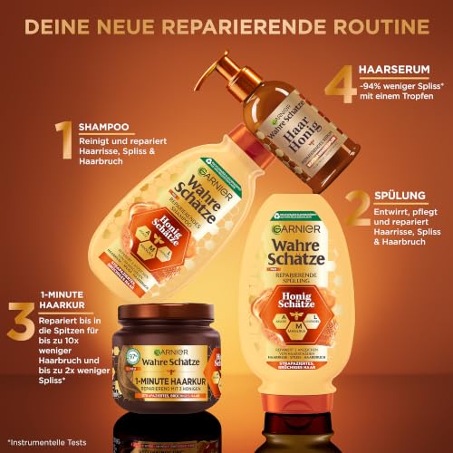Garnier Wahre Schätze Reparierendes Haarserum mit Hitzeschutz, 115 ml – Ansicht 6