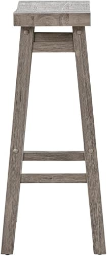 Miniatura 5 de Sonoma - Taburetes de bar sin respaldo de 29 pulgadas, cepillo de alambre gris tormenta, juego de 2