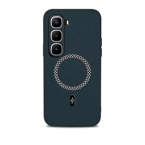Case �Ή��@�� for Infinix Hot 60 Pro, �Ή��@�� for Infinix Hot 60 Pro [3D�e�N�X�`���[] [�����}�O�l�b�g�����O] �X�}�z�P�[�X Blue