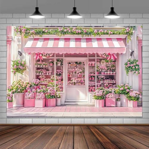 Fondo Fotográfico Floral 10x8ft Rosa MCKTOM miniatura 2