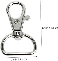 Vista 2 de DIY Essential 30 ganchos de hebilla de langosta clips a presión para el hogar bolso llavero cierre