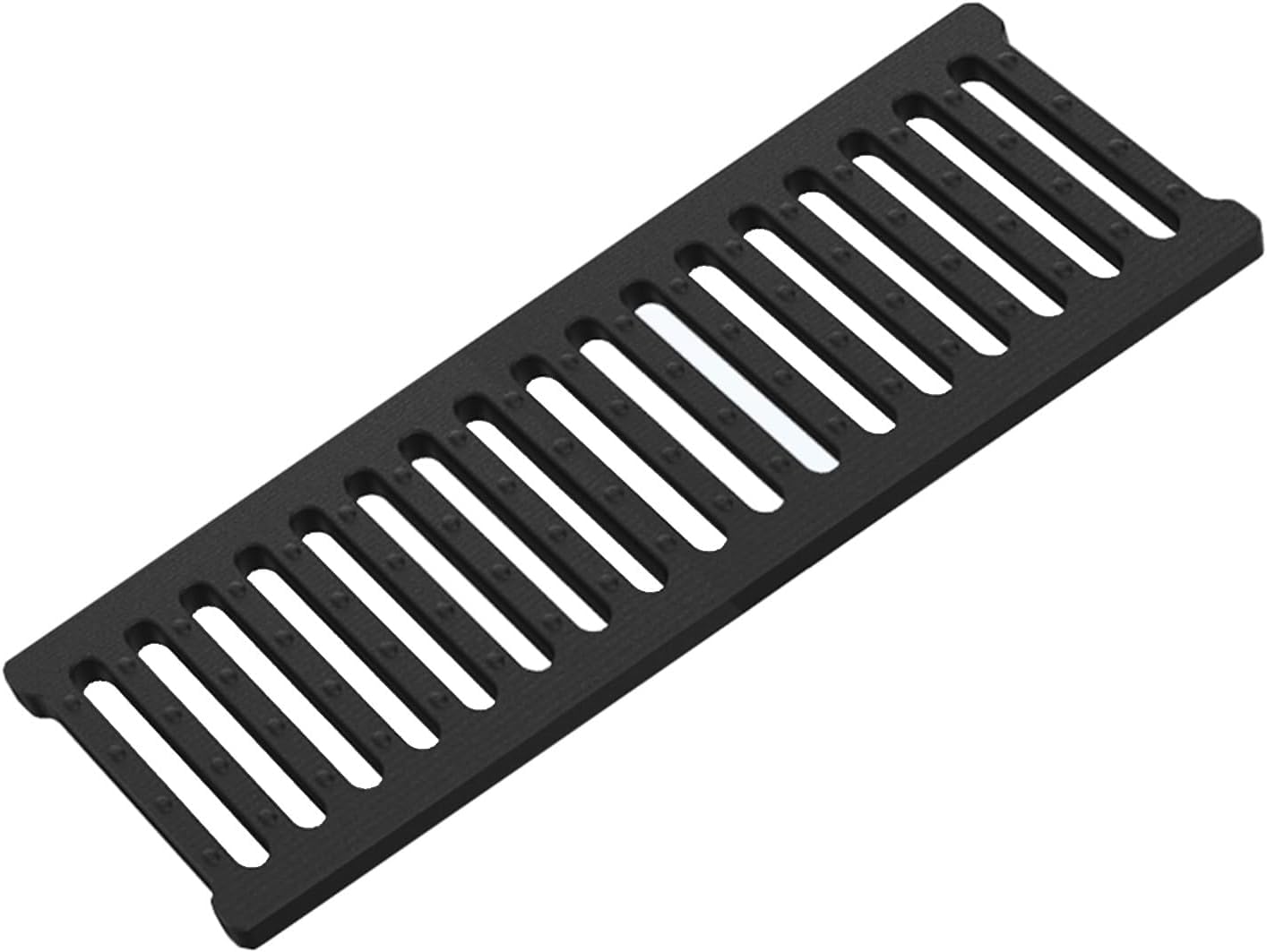 Grille de drainage à canal étroit en polymère pour trottoir et extérieur