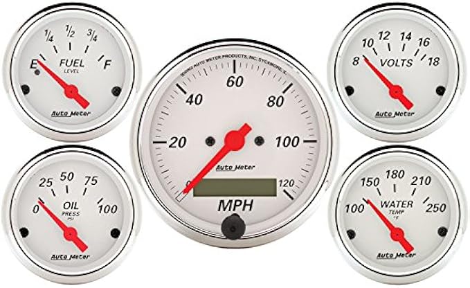 AUTO METER 1302 Arctic White Street Rod Kit