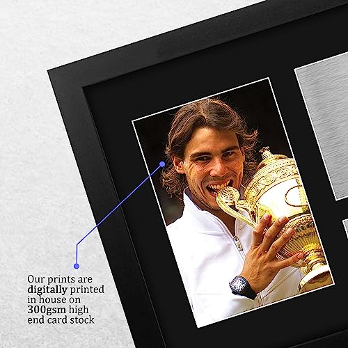 HWC Trading Rafael Nadal US Open Wimbledon Framed Gifts Printed Signed Autograph Picture for Tennis Memorabilia Fans - US Letter Size - Thumbnail 4