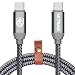 USB C to USB C Cable Fast Charging, METRANS 3FT/1M Power Delivery PD Up to 20V 3A 60W Nylon Braided USB-C Type C to USB C Cable Charging and Sync Cable for Macbook and Other Devices