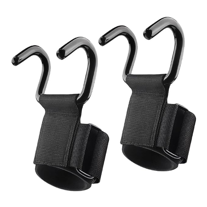 JAVJAMBO MART Weightlifting Hook Portable Padded Gym Glove for Deadlift Power Lifting Rows (1 Pair)-image-47
