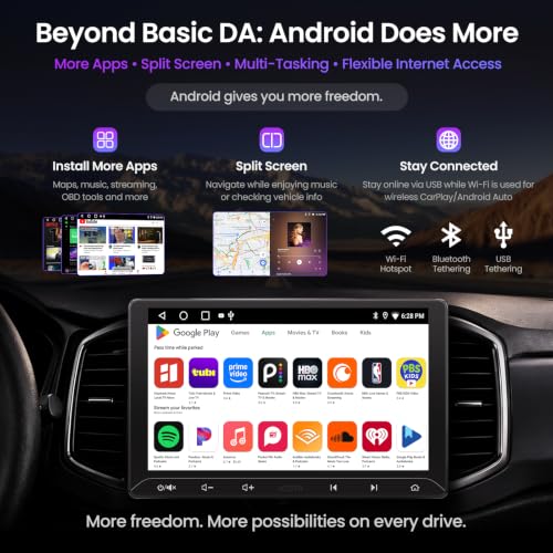 ATOTO A5L 10-Inch Android Double DIN Car Stereo With Wireless CarPlay and Backup Camera - Image 4