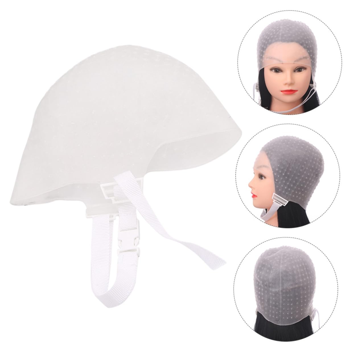 Healeved Hair Dye Streaking According to Highlights Hat Salon Dyeing Cap Coloring Brush Fashion Hair Dyeing Tool