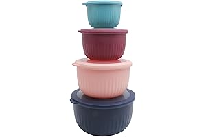 Prep Bowls with Lids for Mixing and Measuring in Kitchen