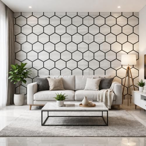 Image of Barebeauty 3D Wall Panel Wallpaper, Self Adhesive PE Foam Brick Sticker, Waterproof Wall Covering for Home Decor, 70 x 70 cm (Pack of 25, 131.75 Sq. Ft. Approx)