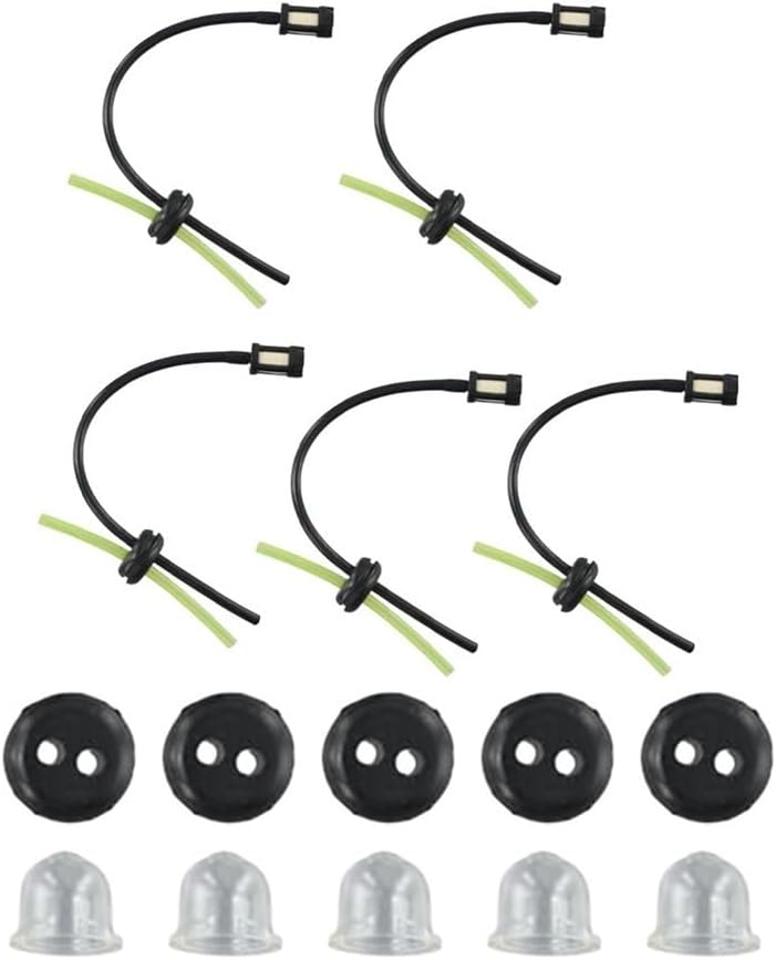 5 Or 10set Fuel Fuel Hose Seal with Priming Bulbs Fit for Brushcutter Garden Mower Engine Accessories ﻿(10set)
