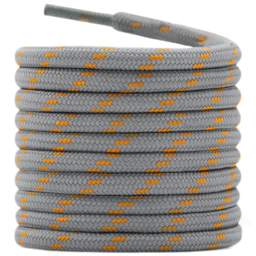 Image of DELELE 2 Pair Thick Round Climbing Shoelaces Hiking Shoe Laces Boot Laces