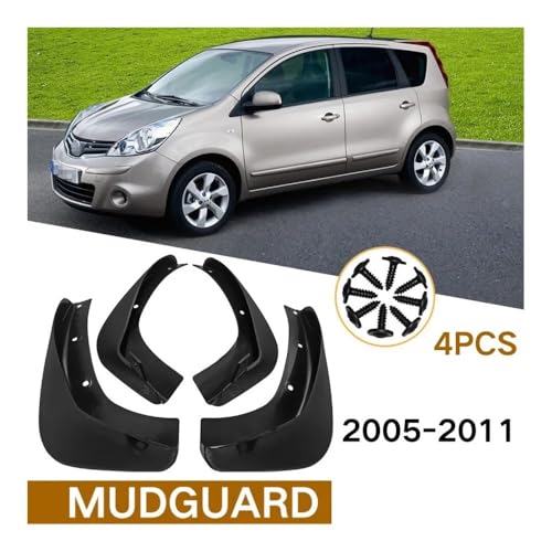 Garde-boue Nissan Versa Note E11 bavettes auto kit complet 2004-2012 - 6