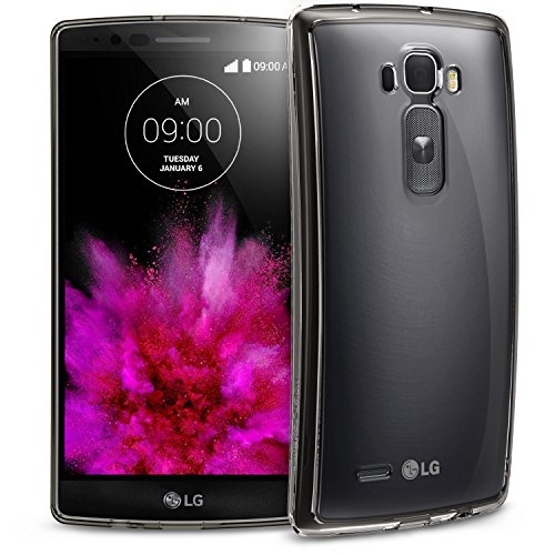 Ringke [Fusion] Compatible with LG G Flex 2 Case with HD Film, Dust Cap [Drop Protection] Shock Absorption Bumper Premium Hard Case - Smoke Black