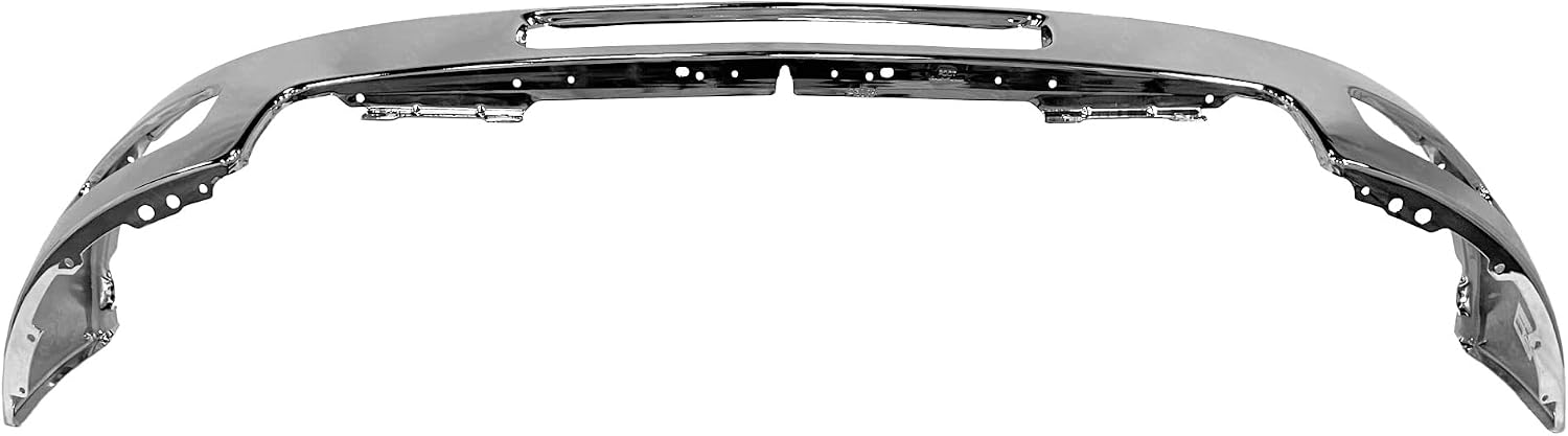 Chrome, Steel Front Bumper Face Bar Compatible with 2011 2012 2013 2014 Chevy Silverado 2500 3500 Heavy Duty Pickup 11-14, GM1002837