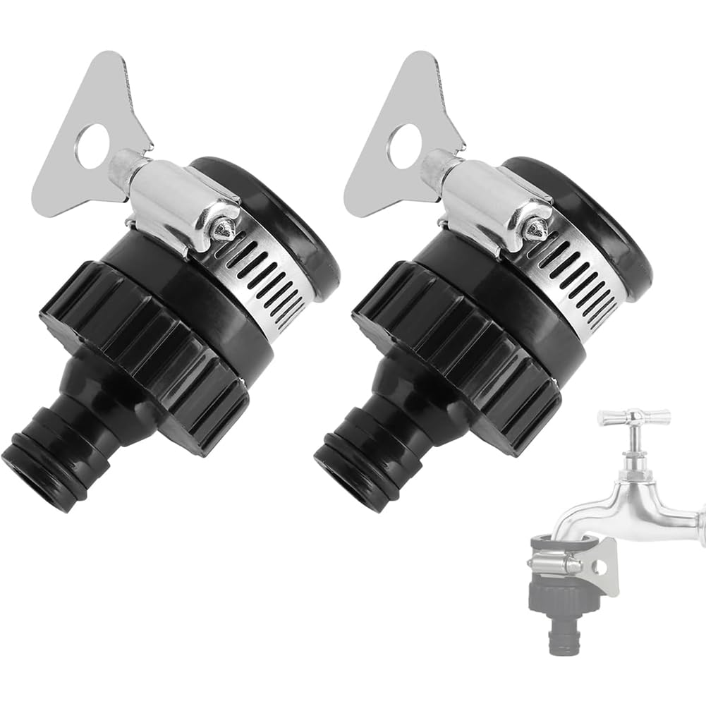 Jnchdghwa Garden Hose Connect Adapter Faucet Quick Coupling Set Outdoor Spigot Hose Connector