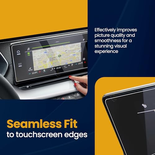 Image of Screen Protector Compatible With HYUNDAI IONIQ 5 (2023-Running) Infotainment and Cluster screen in Single Guard | Clear | IONIC Car Accessory Guard [Not a Tempered Glass] Pack of 1