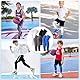 EOGRFW 4 Paar Kinder Beinärmel,Kompressions-Beinmanschette, Kinder Lange Kompressions-Beinärmel,UV Sonnenschutz Beinmanschetten für Jungen Mädchen Basketball Fußball