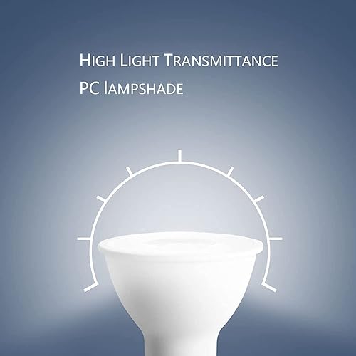 Miniatura 3 de Bombillas LED GU10 de 6 W, 60 W, equivalente a halógeno, 6500 K, luz blanca de 110 V, 540 Lm, no regulable, haz de 30 , CRI 80 para iluminación