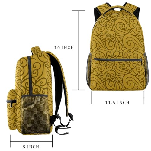 Sac de voyage décontracté nuages chinois | Design marron multicolore - 2