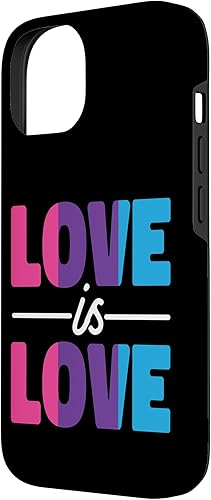Miniatura 5 de Funda para iPhone 14 Pro Max Bisexual con bandera del orgullo Love Is Love