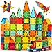 FNJO Magnetic Tiles, 100PCS Building Blocks, STEM Magnets Building Toy Set, Preschool Kindergarten Construction Stacking Toy, School Teacher Supplies, Classroom Must Haves