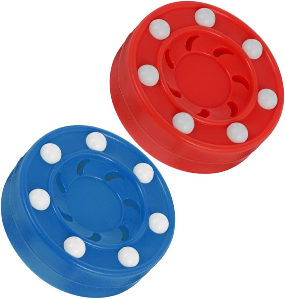LIOOBO 2pcs Professional Training Hockey Pucks Ice Hockey Puck Toy for Gym Use