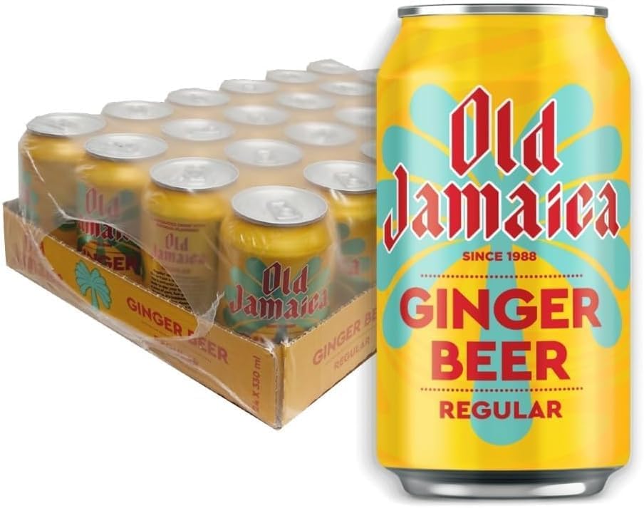Ginger Beer Soft Drinks 330 ml Pack of 24 Made with Authentic and Natural Root Ginger Original and Best Refreshing and Crisp Tasty Classic