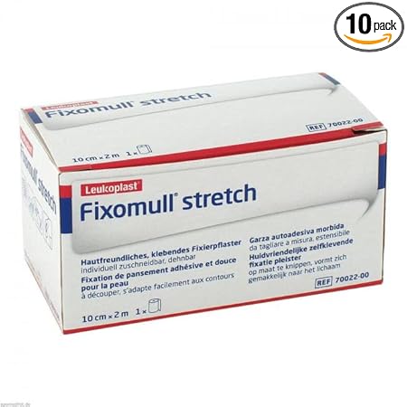 Leukoplast Fixomull Stretch Adhesive Tape 10cmx2m (Pack of 1 Roll)