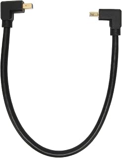 NEZE Mini Displayport Cable 1.4, Mini DP To Mini DP Cable 8K 60HZ 4K 144HZ Quick Connection 90 Degree Right Angle for Computer for Gaming