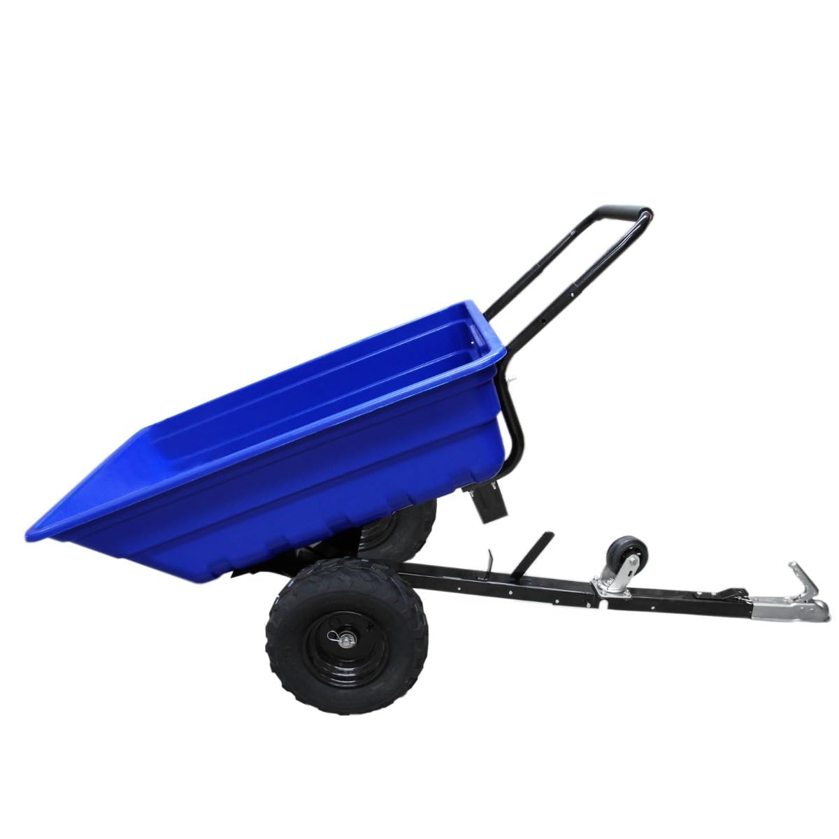 Conjunto de REMOLQUE ATV Todo Terreno 300x940x120mm con Neumáticos Capacidad 295kg y PULVERIZADOR con Tanque 60L de 400x380x400mm con 5m Cable y 5m Cinturón Seguridad Presión Máxima 12 bar