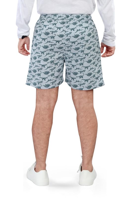Image of UNOseven Shorts for Boys - 100% Cotton Printed with Side Pockets - Available from Size 7 Years to XL