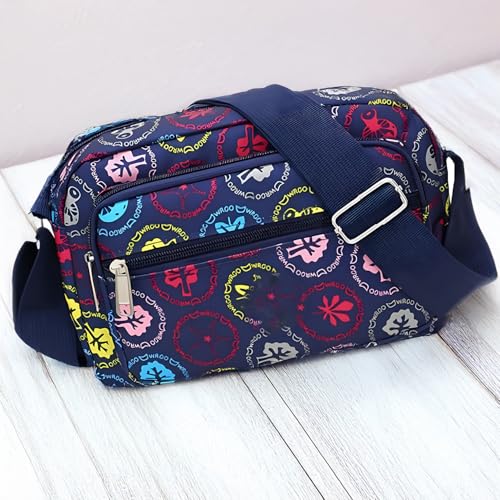 Image of MOMISY Women Mobile Messenger cellphone Bag Ladies Nylon Shoulder Cross Body Long Strap for College, Outing, Travelling, Work