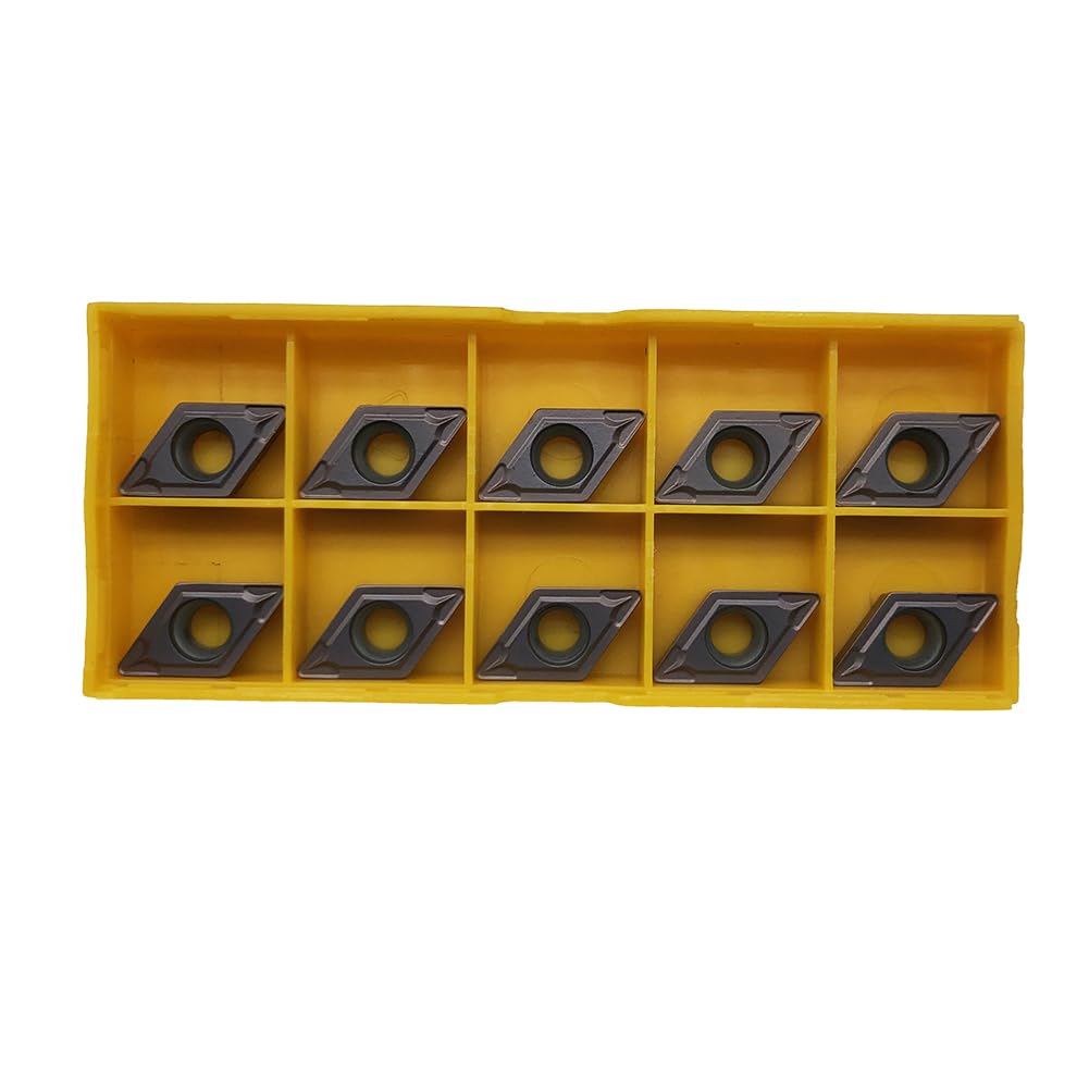 DCMT11T308 DCMT32.52 VP15TF 10Pcs Hard Alloy Blade for Machining Stainless Steel, Steel, and cast Iron Materials