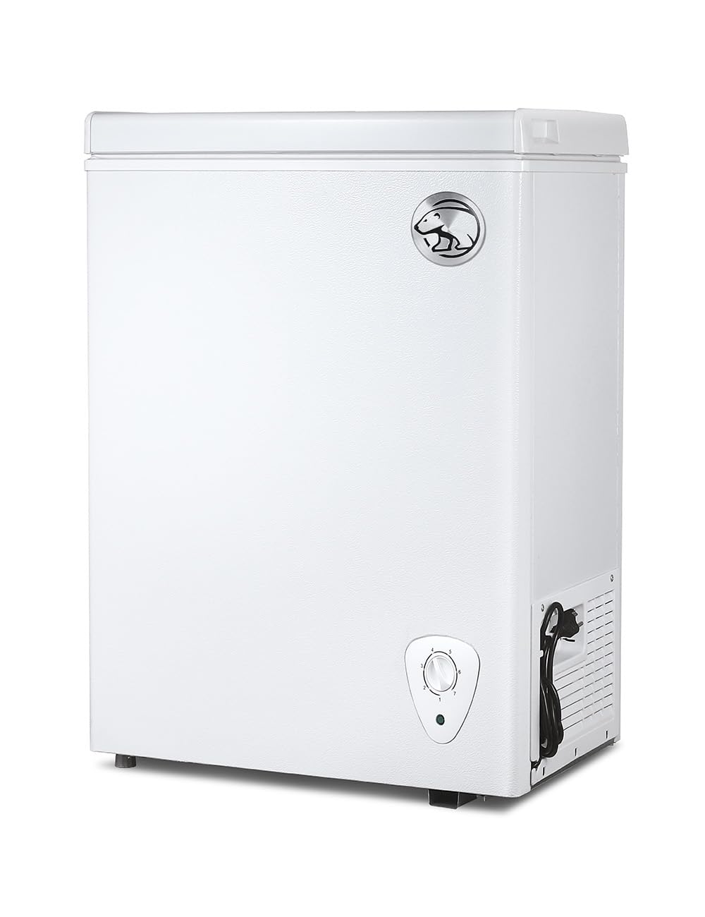 Commercial Cool 1.8 Cu. Ft. Compact Chest Freezer, Textured Finish, Deep Freezer for Frozen Food Storage, Removable Storage Basket, Mechanical Temperature Control, R600a Refrigerant, CCFW18, White on Fridge.com