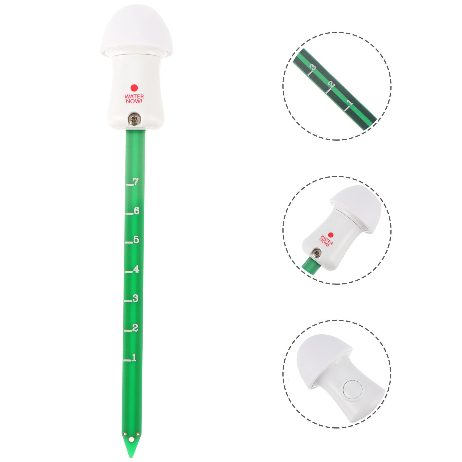 Veemoon Capteur D'humidité Sol Détecteur LED pour Plantes D'intérieur, Mode Détection Automatique et Rappel D'arrosage, Matériel PCB et Abs Fiable