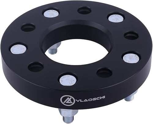Miniatura 9 de VLAOSCHI Adaptadores de rueda forjados negros de 5 x 110 a 5 x 127 de 1.5 pulgadas con pernos de 12 x 1.5 compatibles con Jeep Chevy 5 Lug para