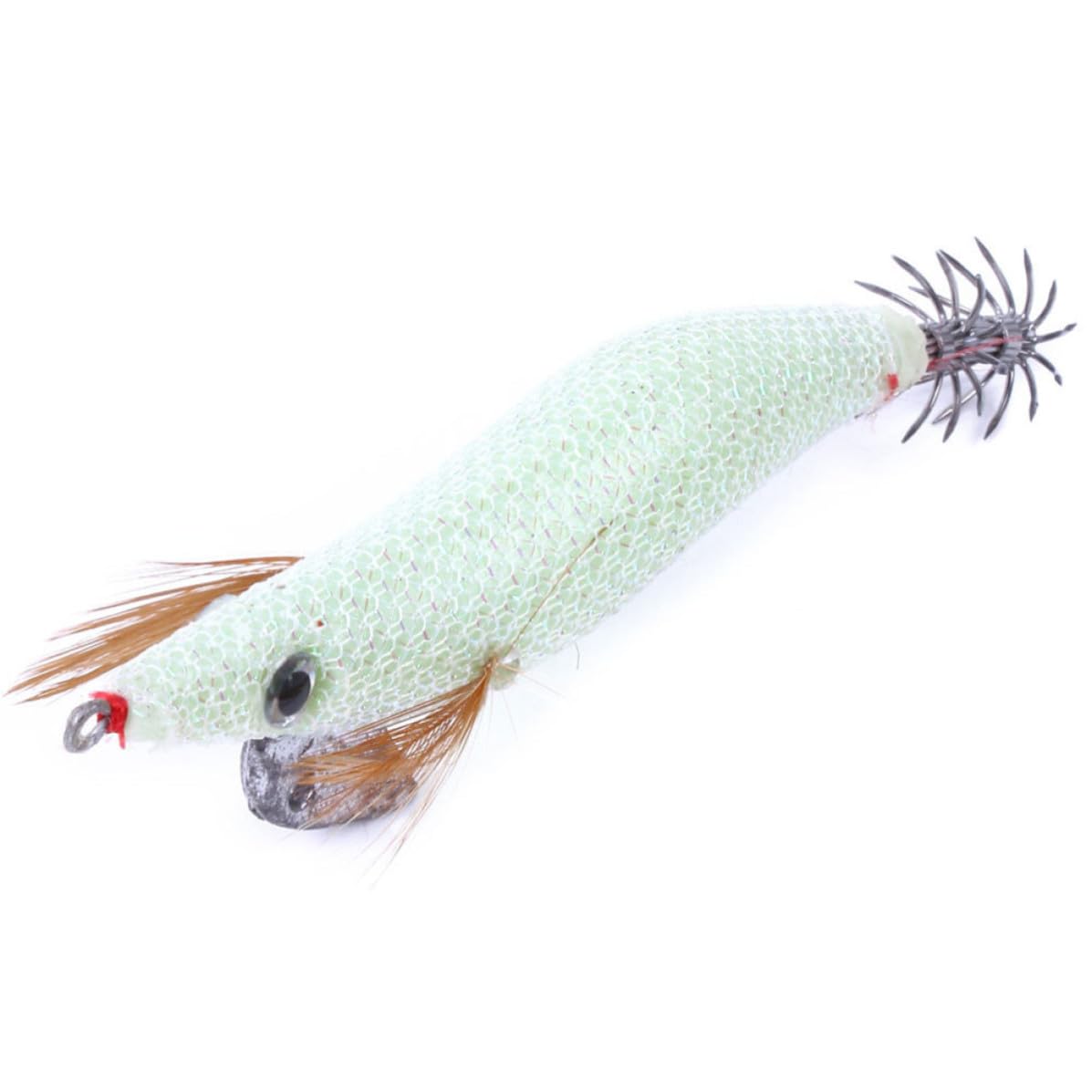 Uonlytech Anzuelo para Pescar Calamares de Plástico 10 Piezas Verde Claro