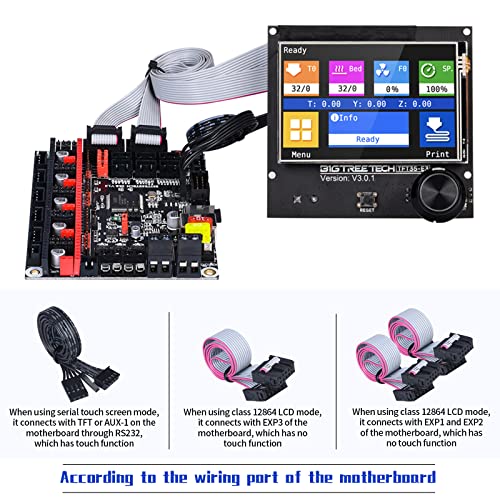 BIGTREETECH TFT35 E3 V3.0.1 Touchscreen Display RepRap Smart Controller Panel Kompatibel mit SKR 3 SKR 3 EZ SKR 2 SKR V1.3 Board fĂŒr CR10 3D-Drucker. â Bild 6