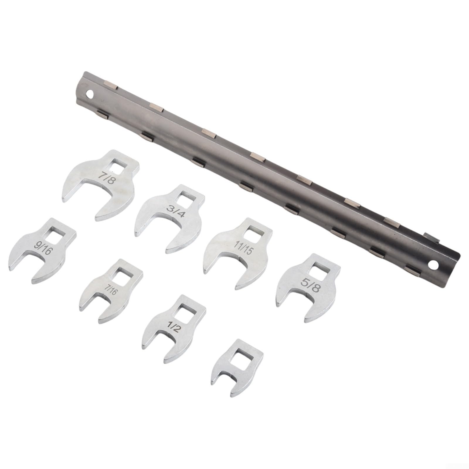 Lot De 8 Clés à Cliquet Ouvertes - Tailles Impériales 3/8 à 7/8 - Pour Espaces Restreints - 9,5 Mm - 8