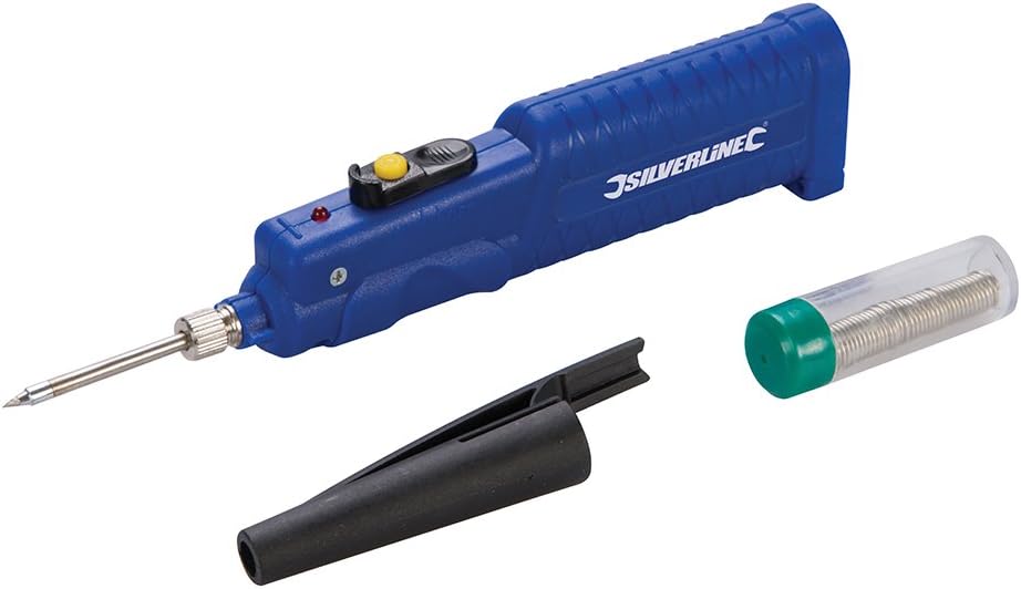 Silverline Battery-Powered Soldering Iron 8W (220772)